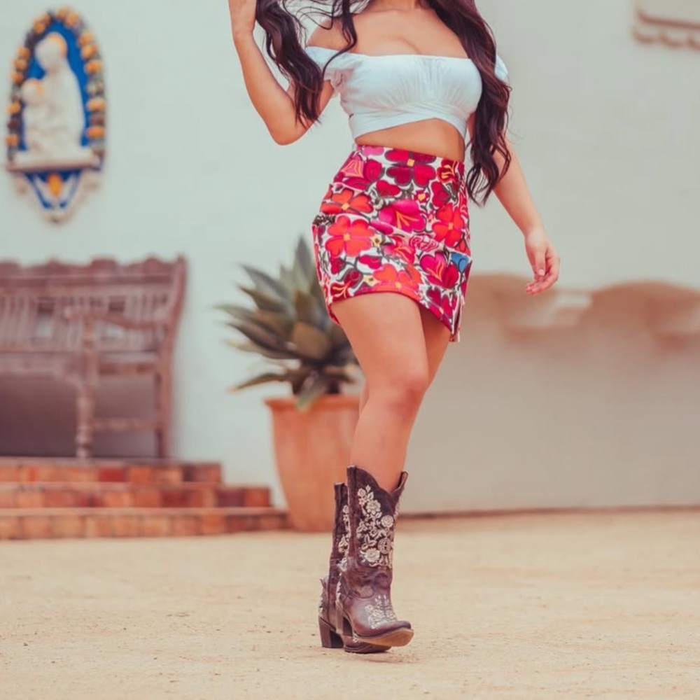 Herencia Clothing: Mexican Barbie Embroidered Skirt